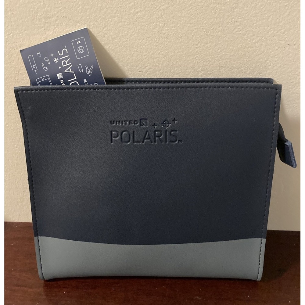 United Airlines Polaris Amenity‎ Kit NWT Unused by Sunday Riley Zip Case